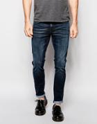 Dr Denim Jeans Snap Super Skinny Fit Blue Concrete - Blue Concrete