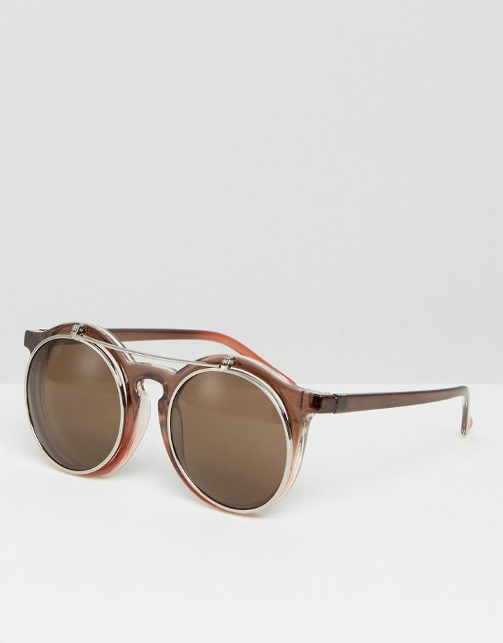 Jeepers Peepers Round Sunglasses - Brown