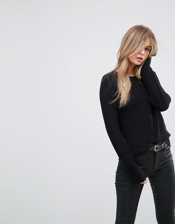 Vero Moda Crew Neck Sweater - Black