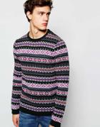 Asos Sweater With Fairisle Pattern - Green
