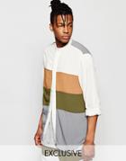 The New County Striped Shirt In Regular Fit - Brown