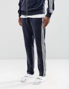 Adidas Originals Archive Velour Slim Joggers Ay9244 - Blue