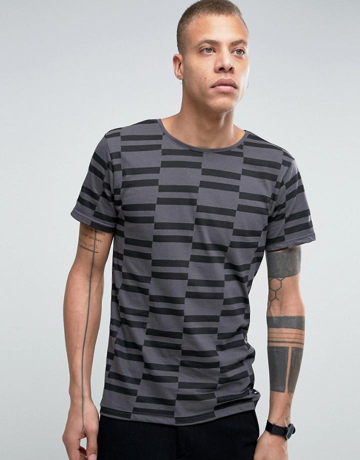 Dr Denim Patrick T-shirt Light Gray Mix - Gray