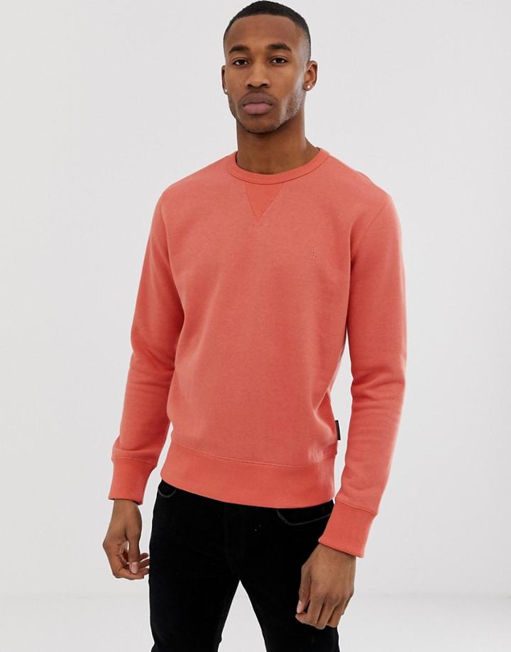 French Connection Crew Neck Logo Sweat-orange
