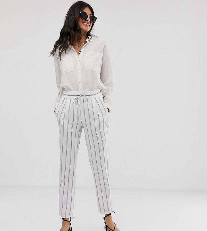 Vero Moda Tall Stripe Tapered Leg Pants-multi