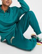 Asos Design Oversized Sweatpants In Green With Colorado City Print - Part Of A Set