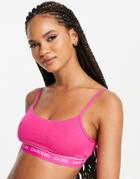 Calvin Klein Ck One Unlined Cami Strap Bralette In Party Pink