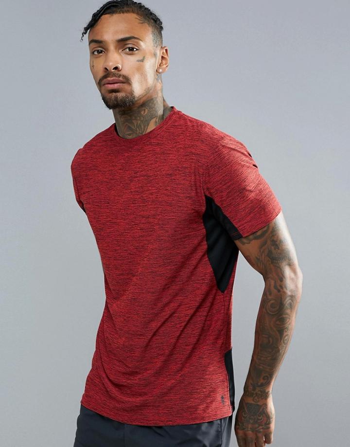 New Look Sport T-shirt In Red And Black - Red