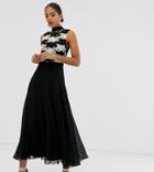 Little Mistress Tall Upper Detail Dress-black