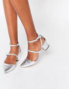 Asos Switch It Up Heels - Silver