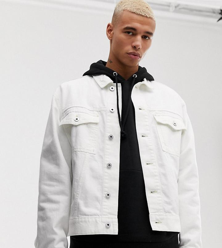 Collusion Denim Jacket In White