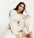Lindex Exclusive Nora Lounge Hooded Cardigan In Cream-white