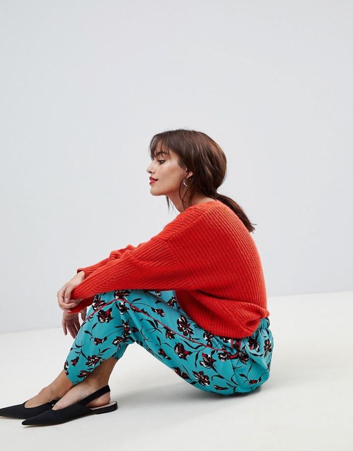 Vila Floral Loose Fit Pants - Multi