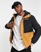 Timberland Outdoor Archive Puffer Jacket In Black/tan-multi