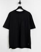 Pull & Bear Boxy T-shirt In Black