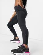Nike One Training Sculpt Dri-fit Mid-rise Gym Tights 2.0 In Black