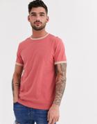 Farah Groves Crew Neck T-shirt In Pink