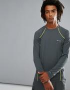 Columbia Long Sleeve Top Performance Midweight Stretch In Graphite Gray - Gray