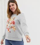 Junarose Floral Sweatshirt - Gray
