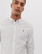 Allsaints Fine Stripe Shirt In White