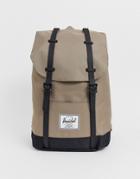 Herschel Supply Co Retreat Backpack With Contrast Base In Sand 19.5l-tan