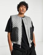 Liquor N Poker Tank Top In Light Gray With 3d Pockets