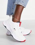 Lacoste Court Drive Sneakers In White/navy/red