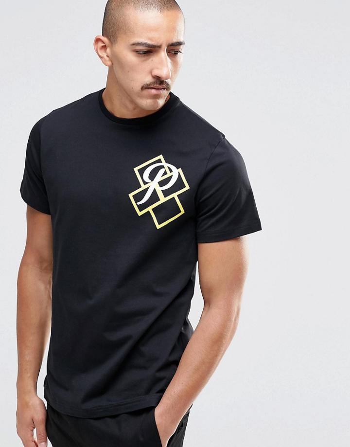 Playground Large P T-shirt - Black
