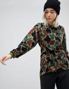 Ripndip Relaxed Long Sleeve Pocket T-shirt With Rude Cat And Sleeve Print - Multi