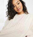 Reclaimed Vintage Inspired Plus Long Sleeve T-shirt Dress In Tie Dye With Logo-multi