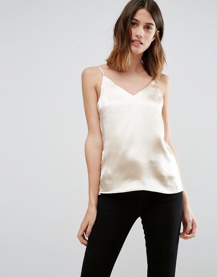 Vero Moda Satin Cami Top - White