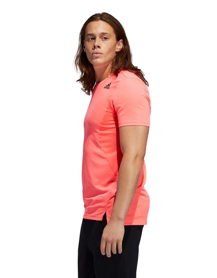 Adidas Training T-shirt In Peach-orange