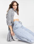 Vila Oversized Shirt In Navy