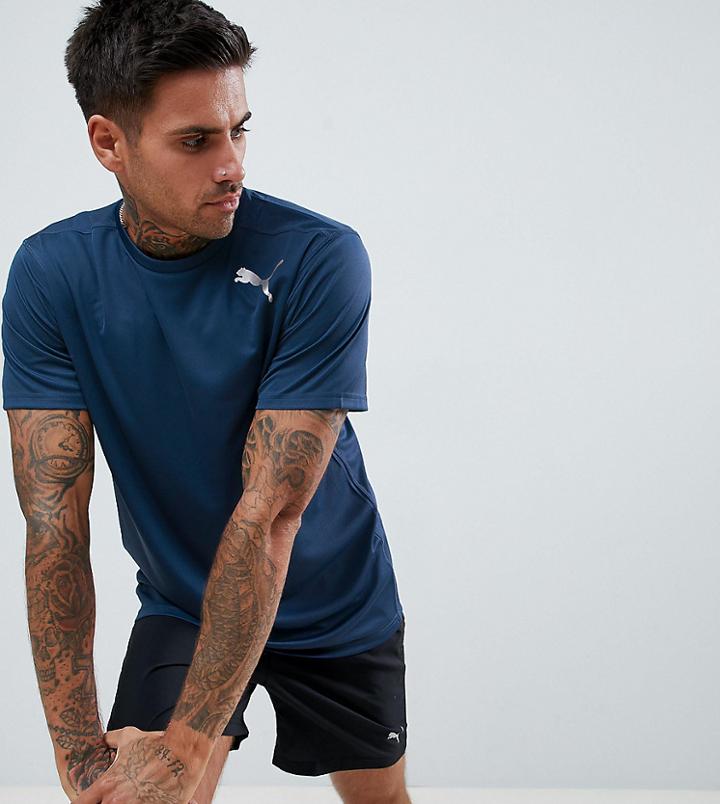 Puma Essential Short Sleeve Tee In Navy - Navy