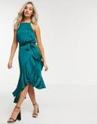 Style Cheat Ariana Dress In Teal-blue