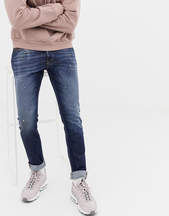 Diesel Tepphar 069dv Skinny Fit Jeans - Black