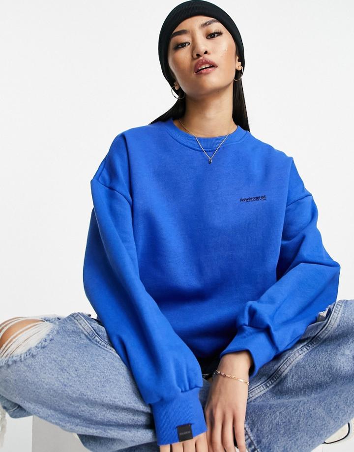 Pull & Bear Sweatshirt In Blue