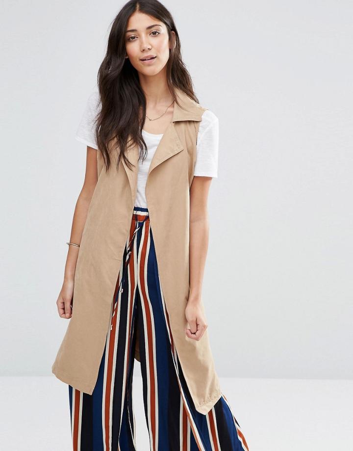 Vila Emmely Vest - Brown