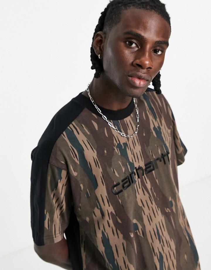 Carhartt Wip Tonare Camo T-shirt In Black