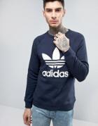 Adidas Originals Trefoil Sweatshirt - Navy