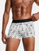 Lacoste X Peanuts Boxer Shorts In Gray