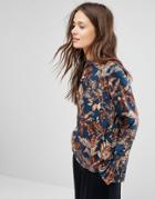 Gestuz Printed Blouse With Detachable Cuff - Multi