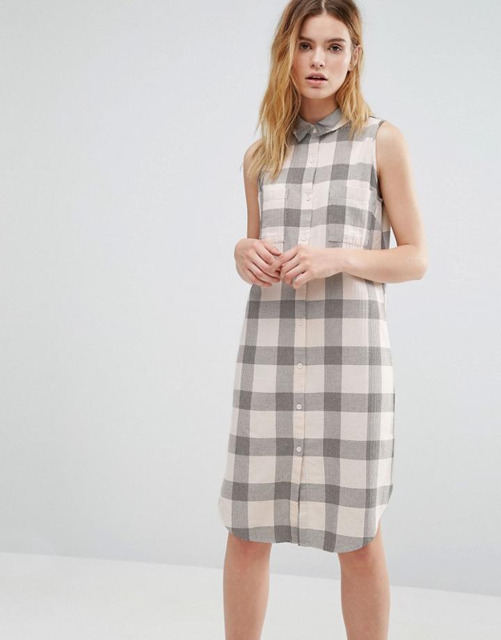 Native Youth Checked Sleeveless Dress - Multi