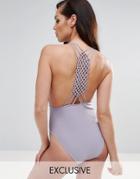 Peek & Beau Macrame Swimsuit - Multi