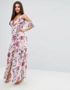 Lipsy Floral Printed Maxi Dress - Multi