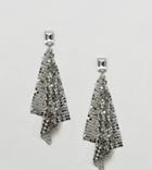 Aldo Chain Mail Earrings In Silver - Silver