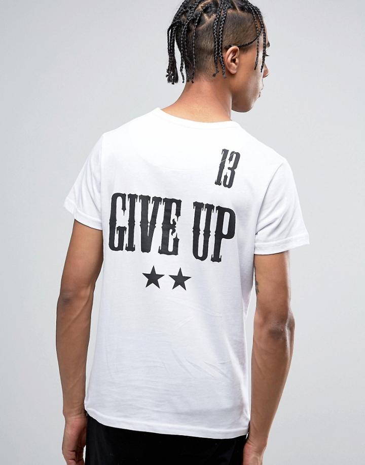 Bando Give Up Back Print T-shirt - White