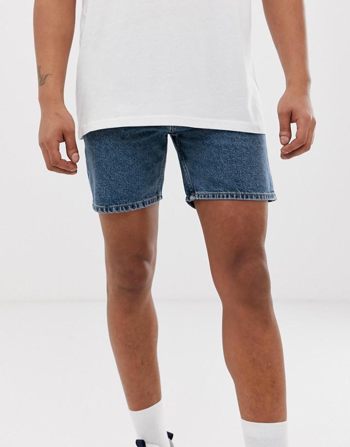 Cheap Monday Sonic Denim Shorts - Blue