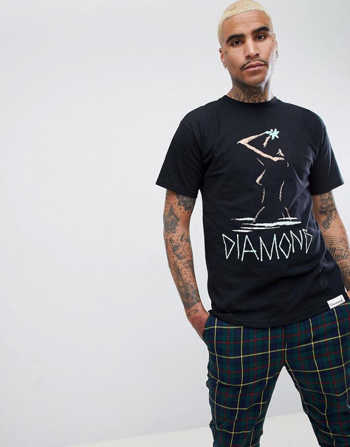 Diamond Supply Havana T-shirt In Black - Black