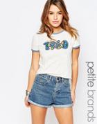 Vero Moda Petite Retro 1960 Logo Tee - White